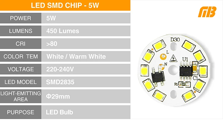 Светодиодный светильник DIY 15 Вт, 12 Вт, 9 Вт, 7 Вт, 5 Вт, 3 Вт, SMD2835 светодиодный чип-бисер, 220 В, умный IC светодиодный светильник для лампы, точечный светильник, светильник для наружного наводнения