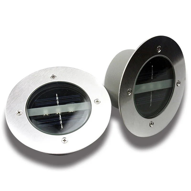 저렴한 BEIAIDI 5PC 3LED 태양 지상 매장 된 빛 야외 SolarUnderground 갑판 플로어 램프 정원 마당 통로 풍경 잔디 빛