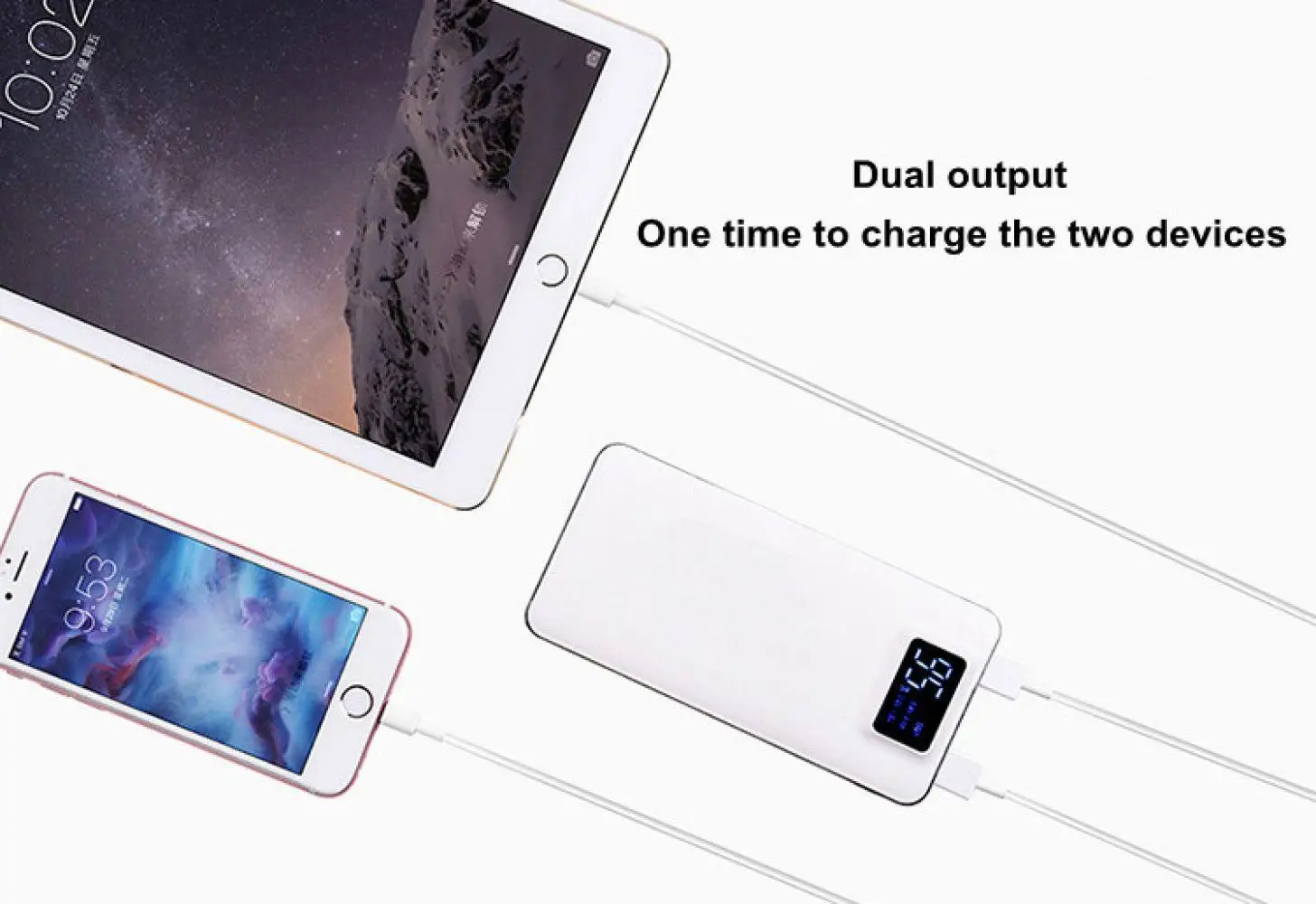 30000 мАч запасные аккумуляторы для телефонов Dual usb порты внешний батарея зарядное