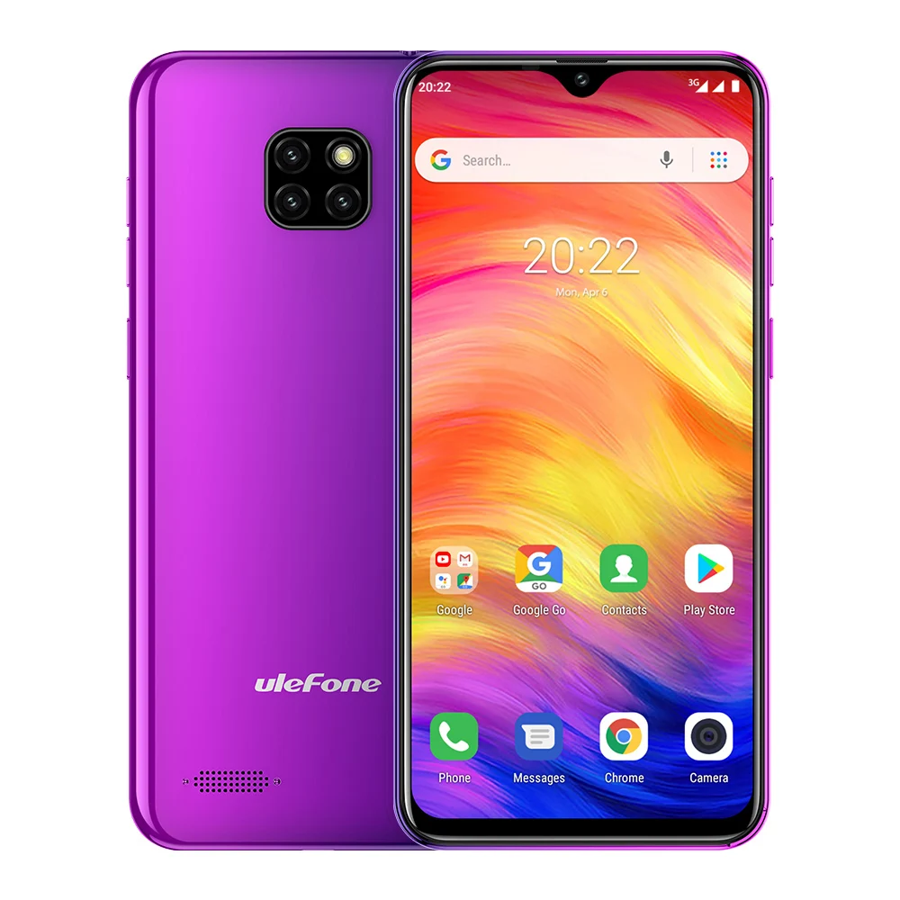 Новое поступление Ulefone Note 7 смартфон 3500 мАч 19:9 4 ядра 6 1 водослива экран 16 Гб