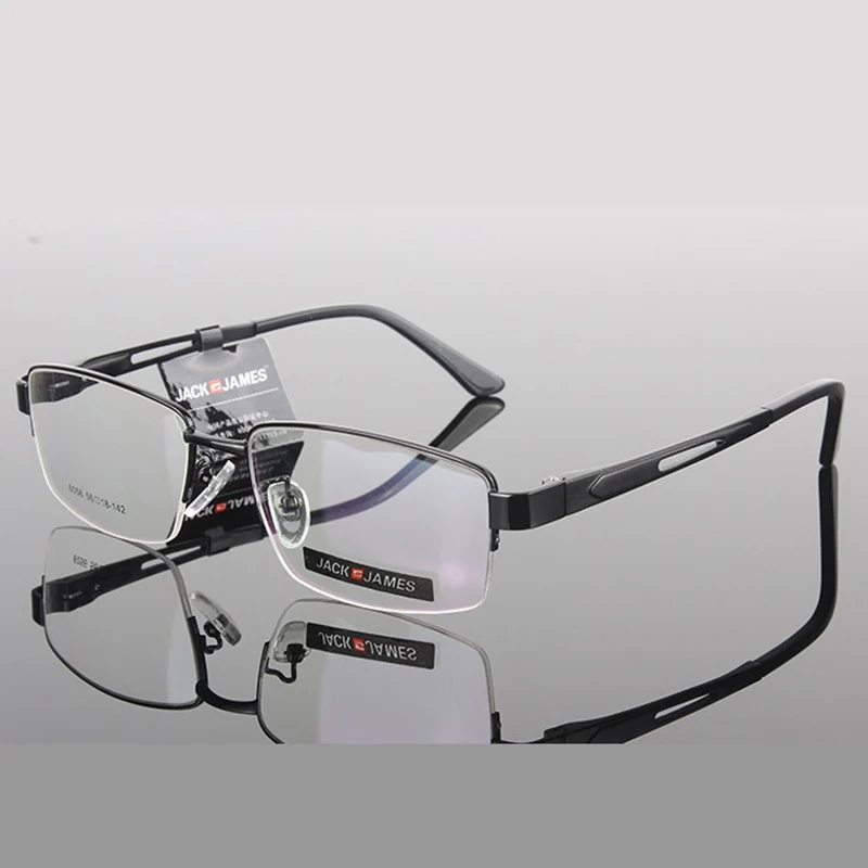 

AL-MG Spectacle Frame Eyeglasses Men Computer Optical Eye Glasses Frame For Male Transparent Clear Lens Armacao de RS276