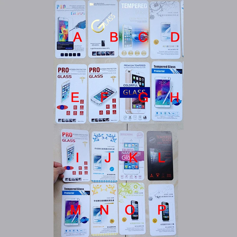 Оптовая продажа 100 шт Черный Кристалл Закаленное стекло протектор экрана