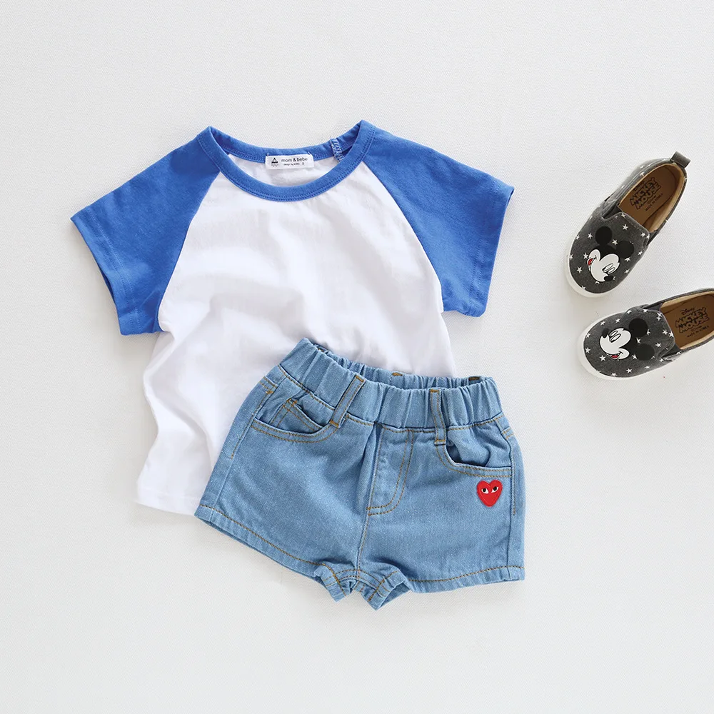 

baby boy and baby girl cotton T-shirt, family matching outfit, children short sleeved shirt tops