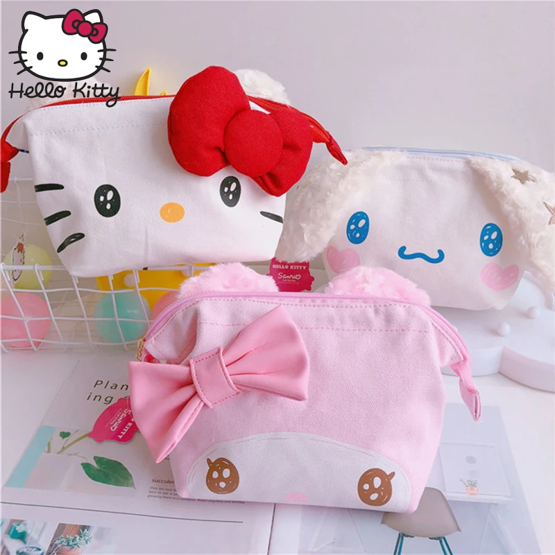 Hello kitty Женская сумка для девочек косметичка кошелек Милая путешествий удобная