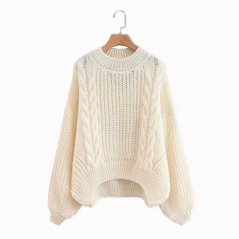 Europe and the United States new Twist back Hollow Hooded Loose Romantic color sweater for Women | Женская одежда