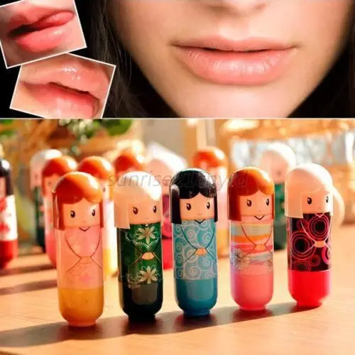 1 шт. милый кукольный бальзам для губ стойкая увлажняющая Натуральная губная