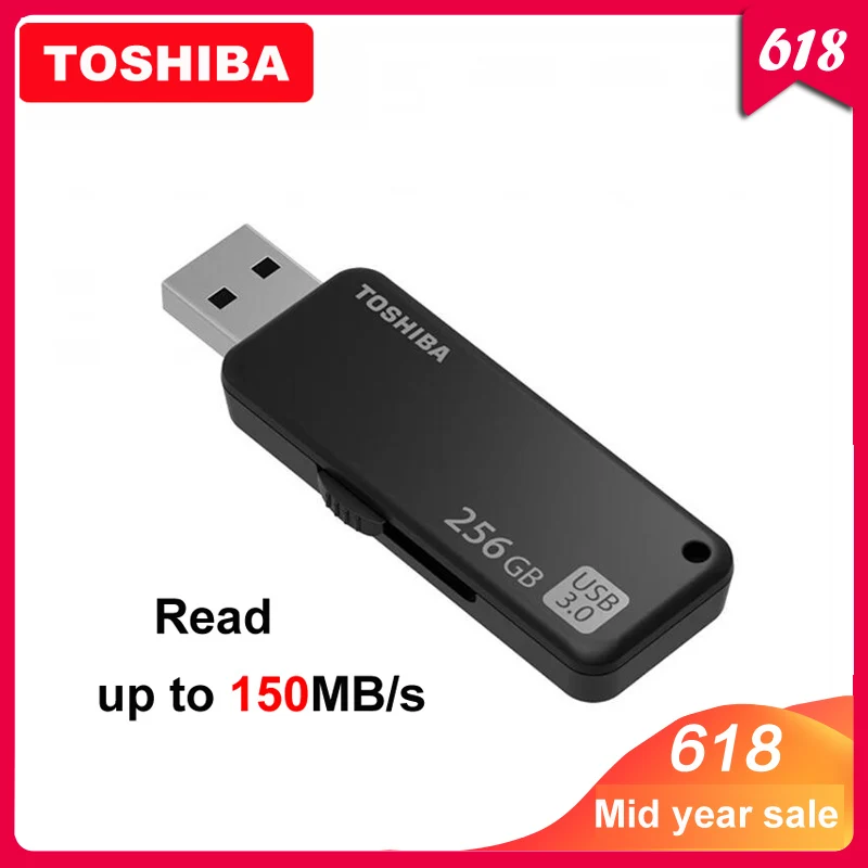 НОВЫЙ Toshiba USB3.0 диск U365 до 150 МБ/с. USB флэш накопители модные флеш накопитель 32 Гб 64 128