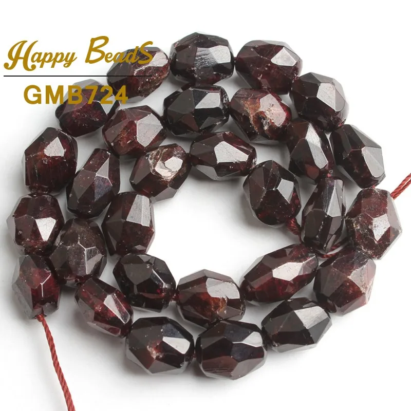 8x12mm Natural Stone Faceted Genuine Agates Jades Aquamarines Beads Loose Spacer For Jewelry Making DIY Bracelet Necklace | Украшения и