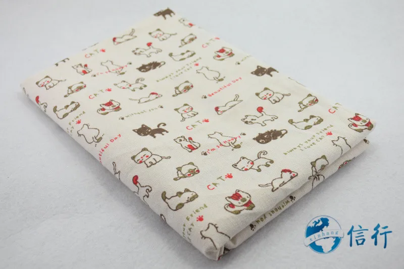 50*150 см хлопчатобумажная льняная ткань с принтом для лоскутного шитья квилтинга