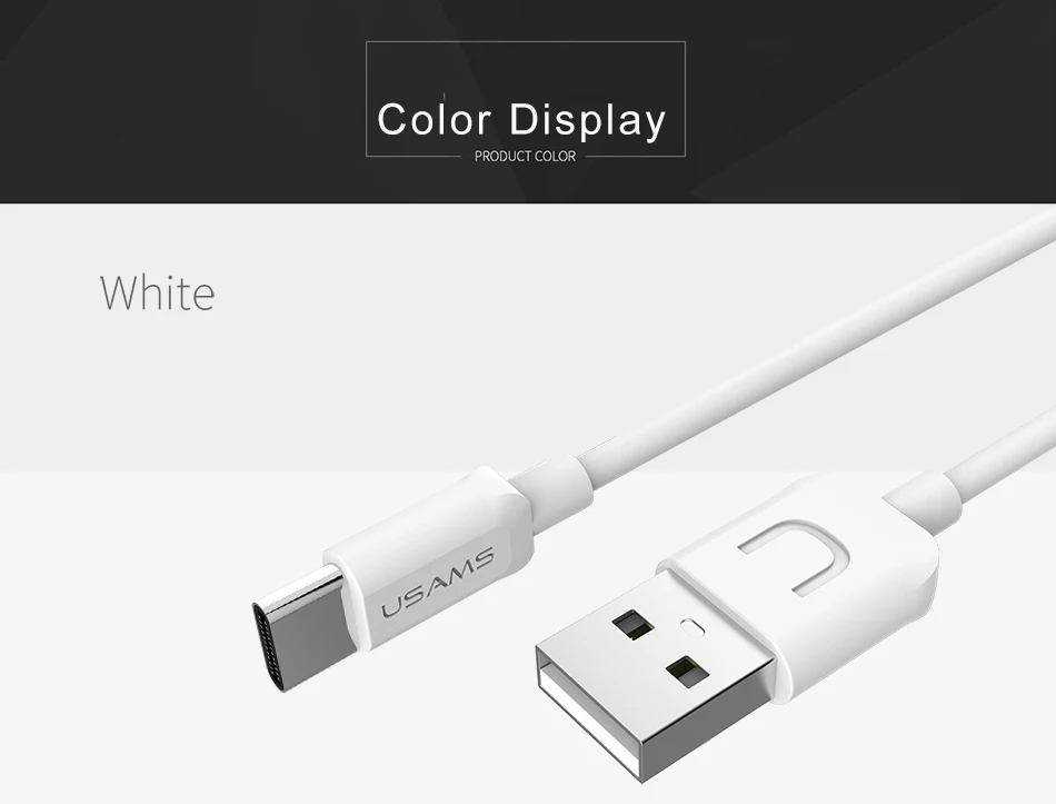 USAMS usb type-c кабель для Xiaomi 6 зарядное устройство кабель для мобильного телефона USB кабель для samsung s9 s8 Oneplus кабель для быстрой зарядки