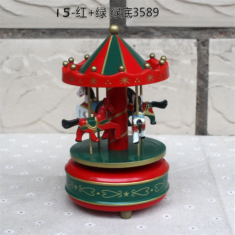 Деревянная игрушка Кандис го музыкальная шкатулка из дерева карусель лошадь