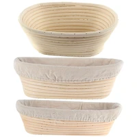 oval dough banneton brotform dougn rattan bread proofing baskets rattan wicker fermentation sourdough basket 10 sizes