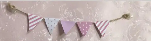 Pink Flag Ручной работы Фея дверь отличный подарок для ребенка миниатюрный волшебный зуб Фея дверь флаг суккулент аксессуар Вымпел лопасти треугольные - Цвет: Pink Flag