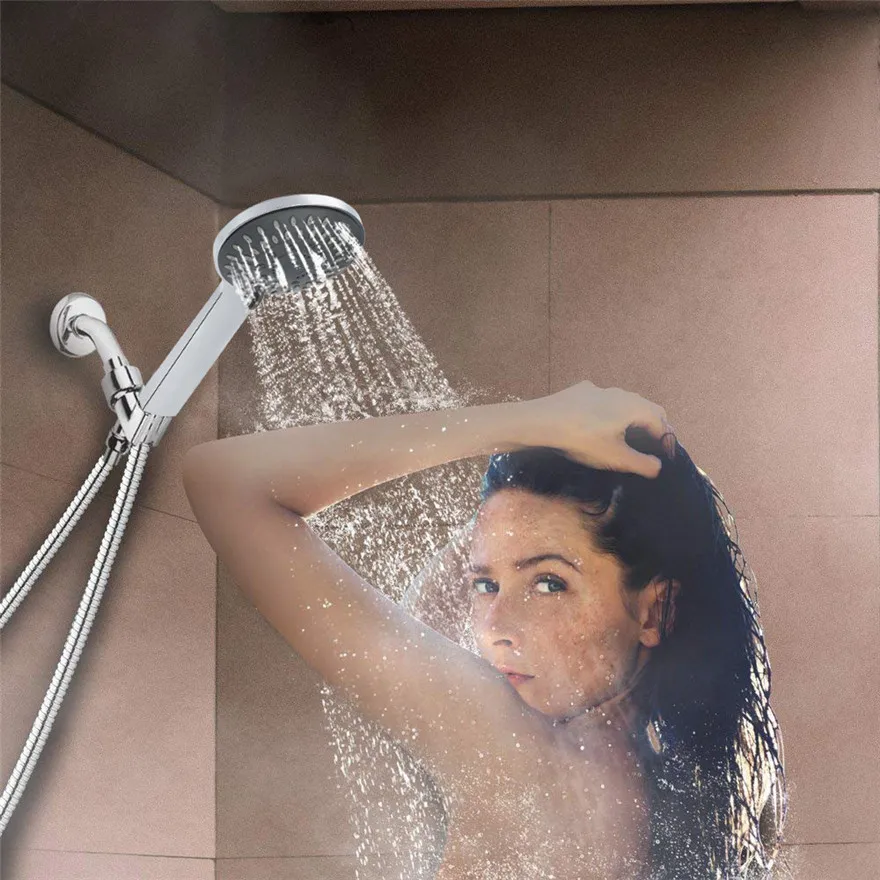 High Flow Hand Shower Pressure 4 Inch 5-setting Adjustable Handheld Spray #30 | Обустройство дома