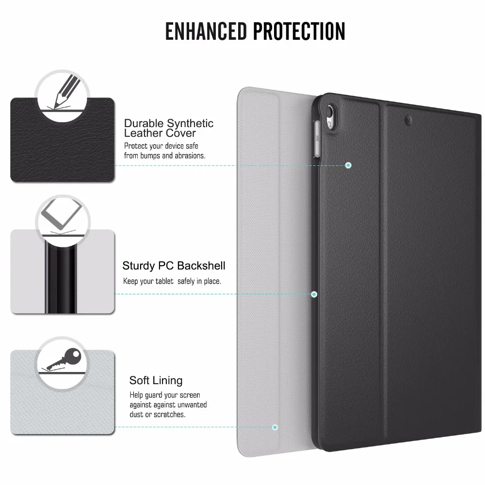 Чехол с клавиатурой для нового iPad Air (3-го поколения) 10 5 дюйма 2019/iPad Pro 2017 чехол
