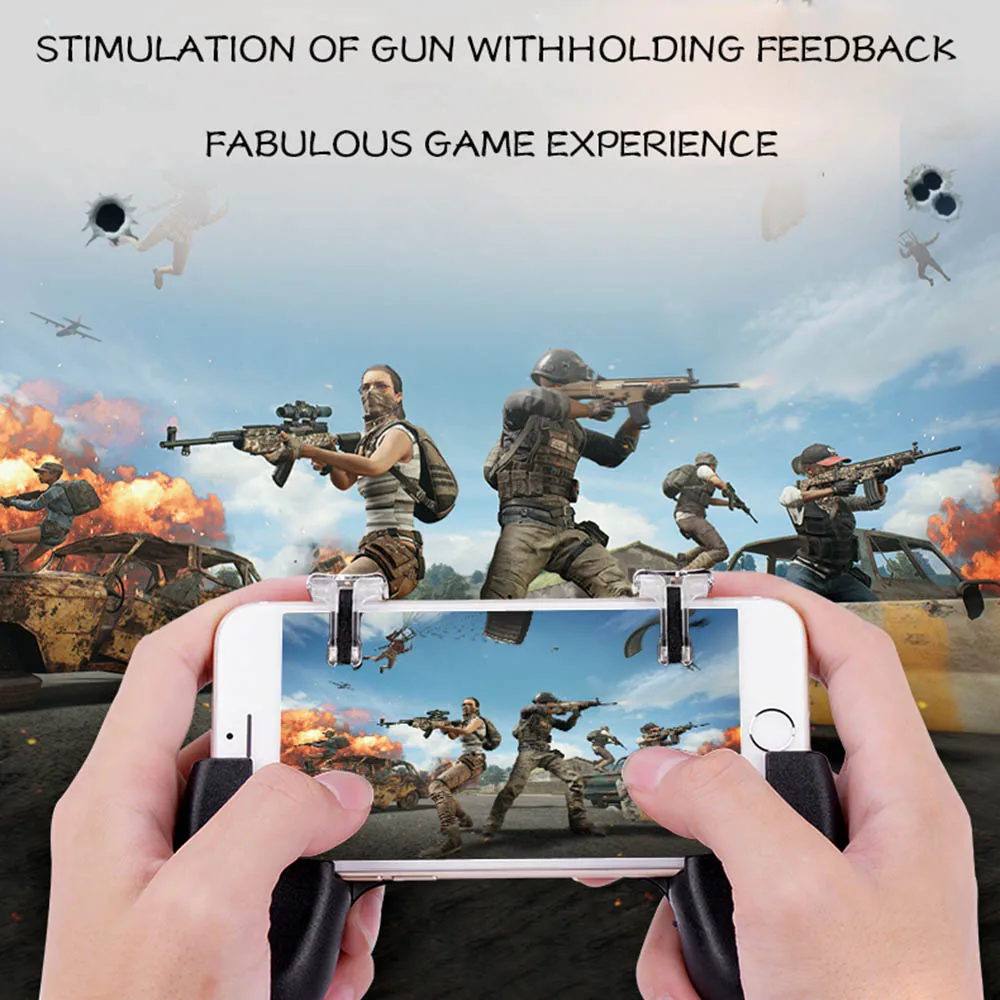 Мобильный игровой джойстик контроллер pubg мобильный ручка триггеры кнопки огня с