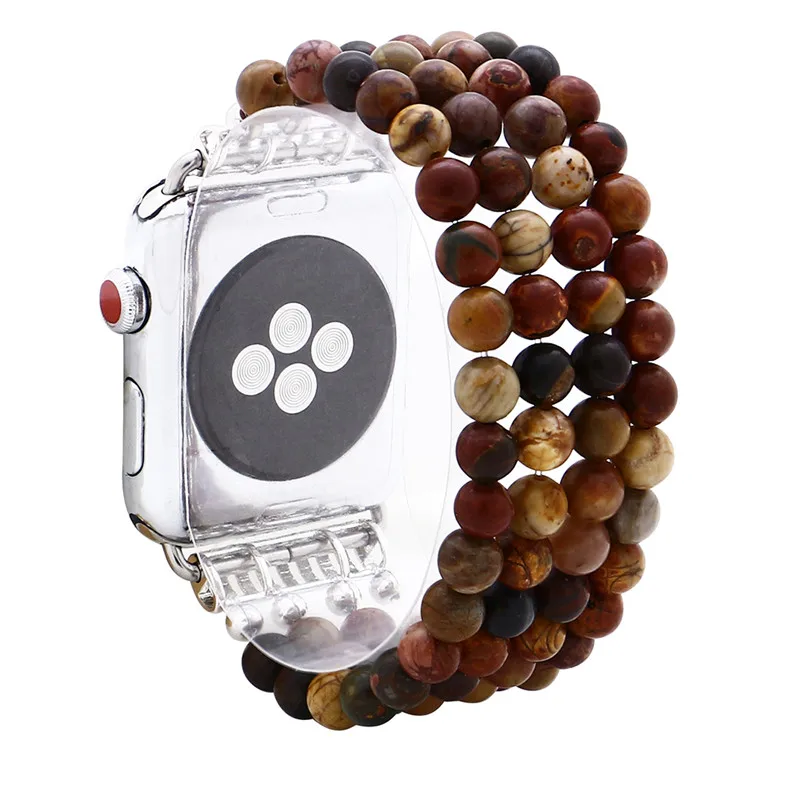 LuReen эластичный ремешок для часов для apple Watch band 44/40 мм наручных часов iwatch, ремешок 38/42 мм браслет, ремешок для наручных часов apple watch 5 4 3 2 1