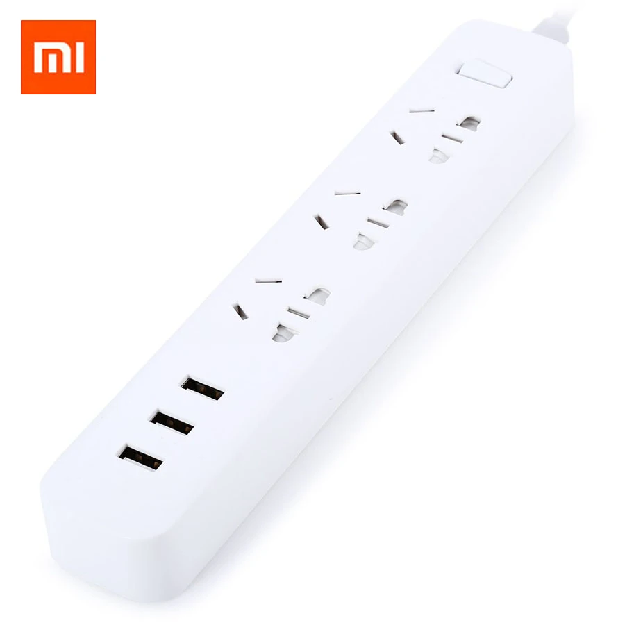Оригинальная смарт вилка XiaoMi 3 Mi Адаптивная лента питания с USB удлинителем
