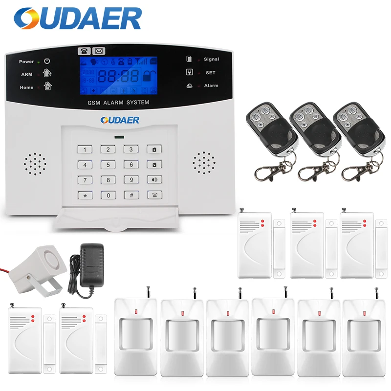 OUDEAR Главная охранной GSM сигнализация Системы голосовые подсказки Беспроводной