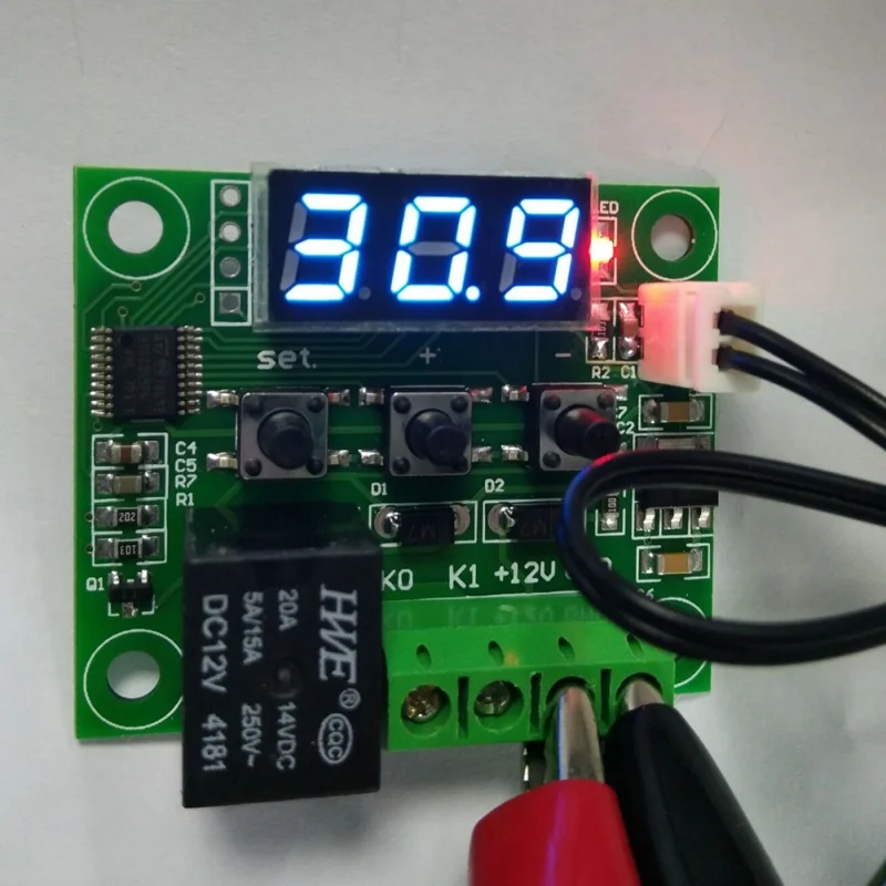 Новейший DC 12V светодиодный цифровой термостат контроль температуры термометр