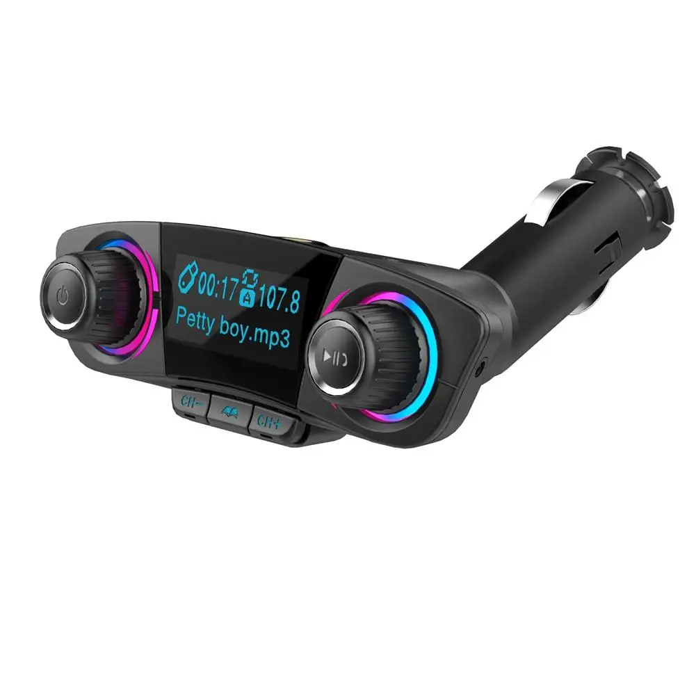 Двойной-head автомобилей Hands-free Bluetooth fm-передатчик MP3 плеер Dual USB Порты и разъёмы