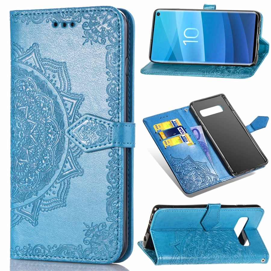 Для samsung S10 Plus чехол для Fundas samsung Galaxy S10E S10 S 10 чехол 3D Мандала Coque Флип кожаный чехол для телефона s Etui