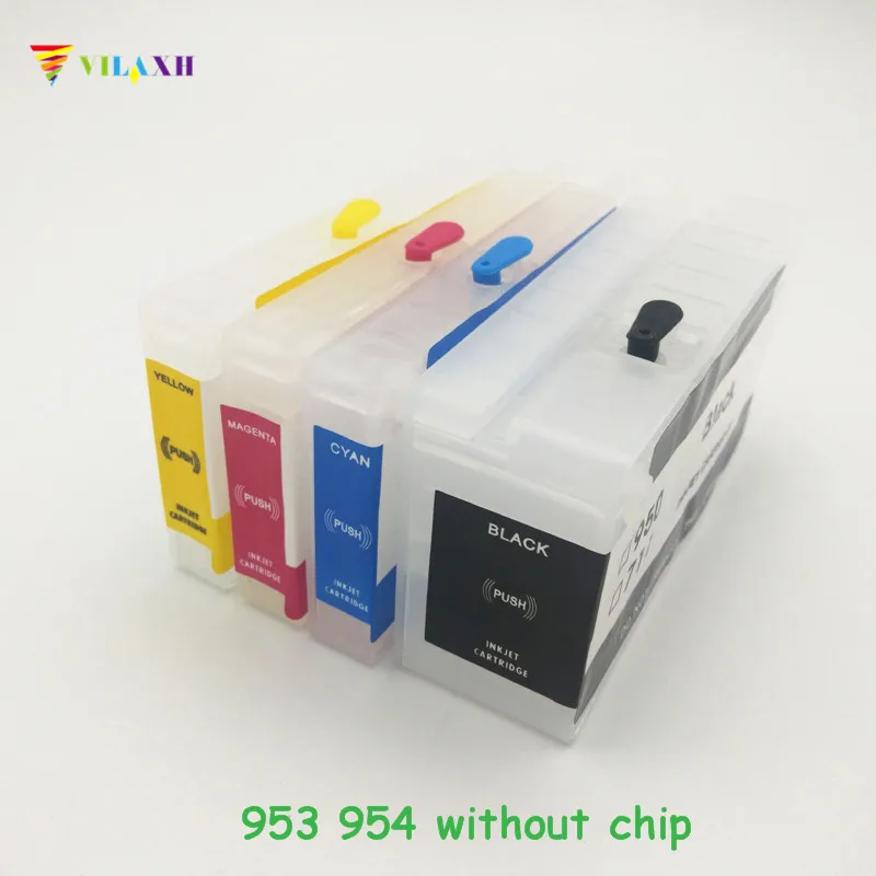 Замена многоразового картриджа vilaxh 953xl для HP 953 954 955 952 XL Officejet Pro 8730 8740 8735 8715 8720