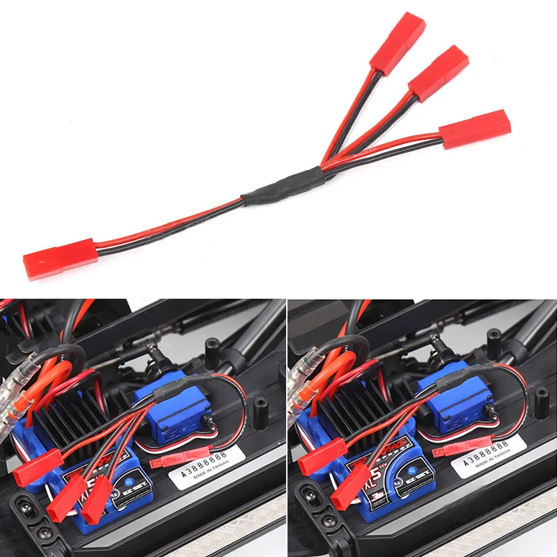 Батарея TRX4 ESC гнездовой разъем JST Y образный кабель для 1/10 RC Crawler Car Traxxas BM88|Детали и