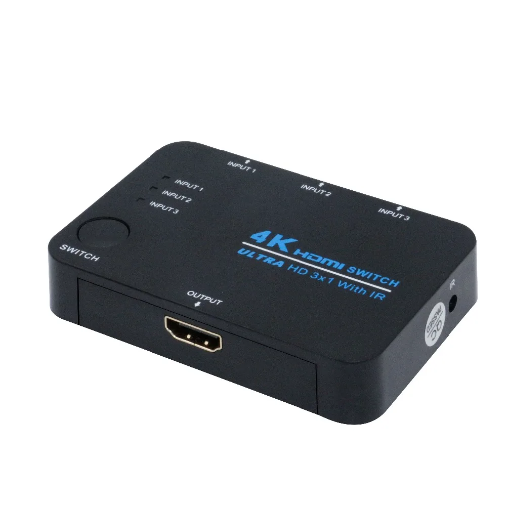 Kvm переключатель Hdmi 3 в 1 выход 4k HDMI HD видео сплиттер 3X1 порта
