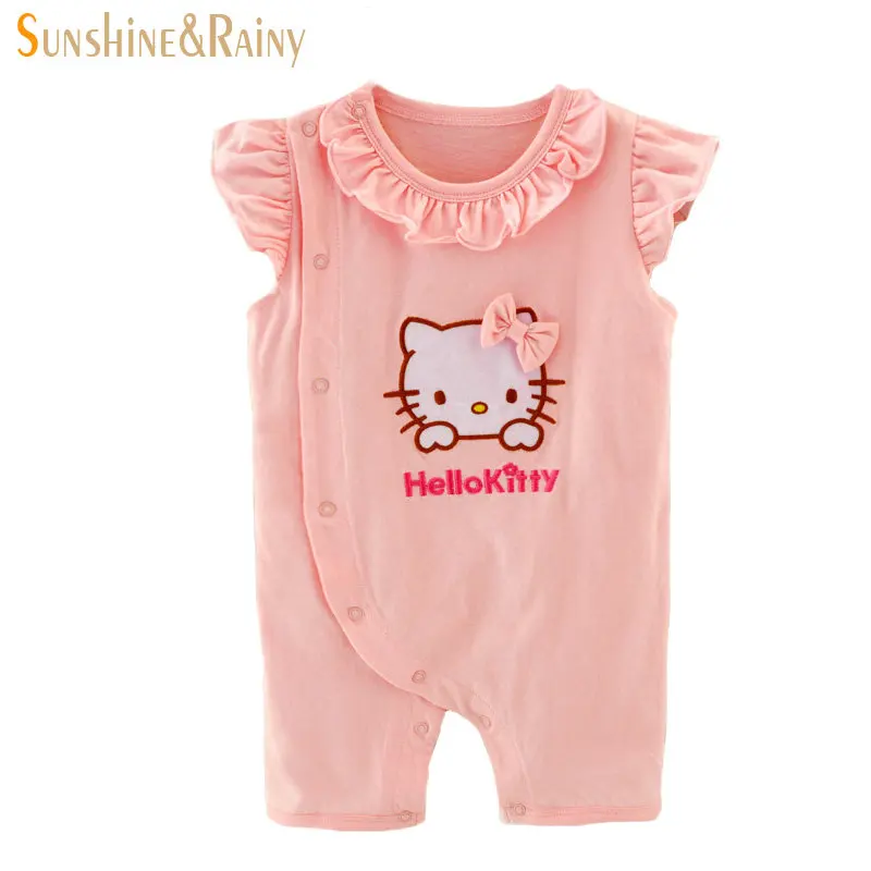 Новинка 2017 года летние кружевные Комбинезоны для маленьких девочек одежда