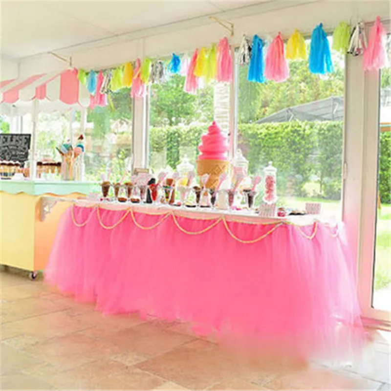 Органза для украшения вечеринки 5 шт. органза самостоятельного юбка свадьбы дня