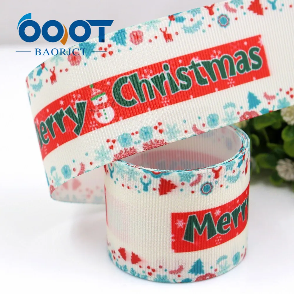 OOOT BAORJCT G 18728 685 38 мм 10 ярдов рождественские ленты термотрансферный принт grosgrain для
