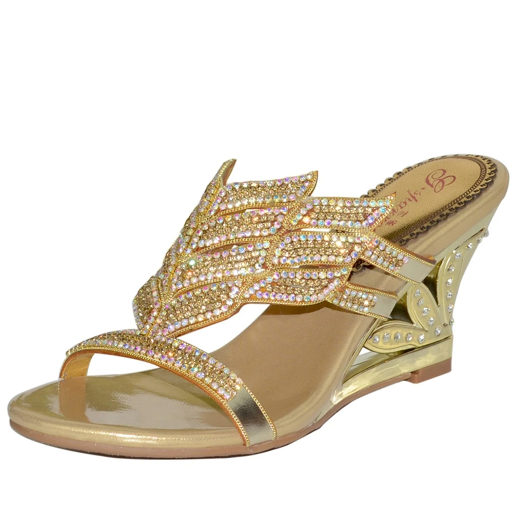 Новинка 2019 элегантные женские шлепанцы для свадебной вечеринки модные и