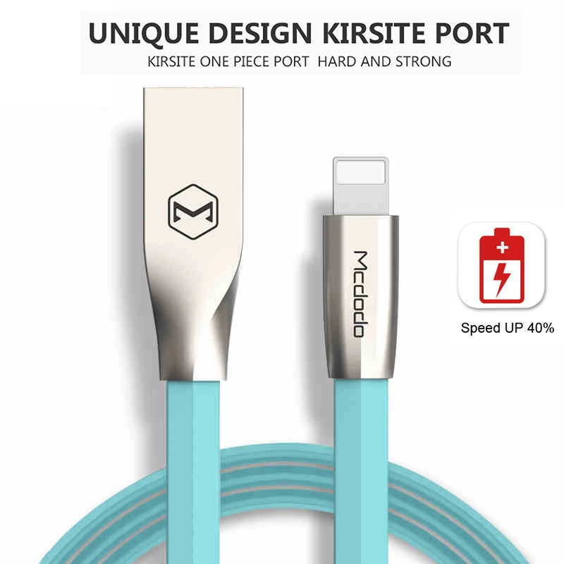 Usb кабель Mcdodo для iPhone 7 Plus быстрая зарядка из цинкового сплава 1 м 5 Lightning USB 8 5S 6 s