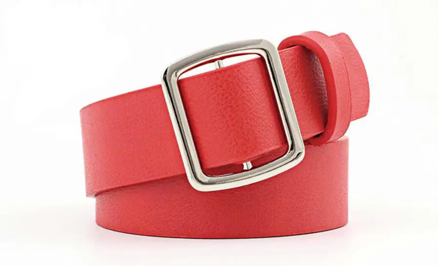 Ремень женский из искусственной кожи круглая пряжка | Аксессуары для одежды