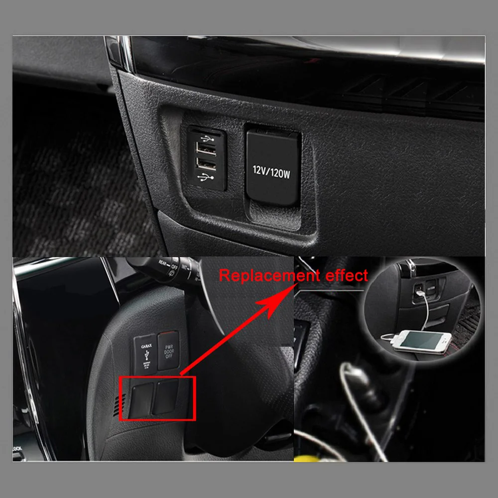 Для Suzuki usb разъем для автомобиля зарядное устройство двойной USB Автомобильное 12 В