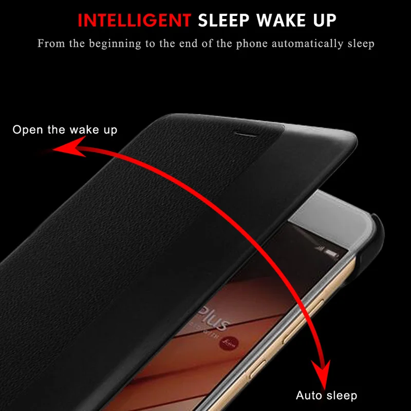 NKOBEE оригинал для huawei P10 плюс Чехол Smart окно Coque P20 Pro Флип Мобильный телефон