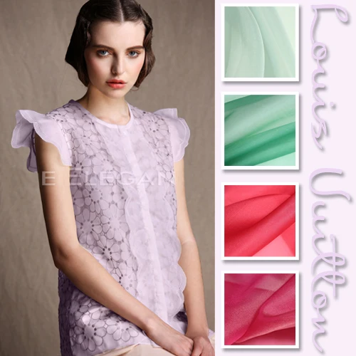 LEO & LIN новая разноцветная Высококачественная однотонная 100% чистая шелковая