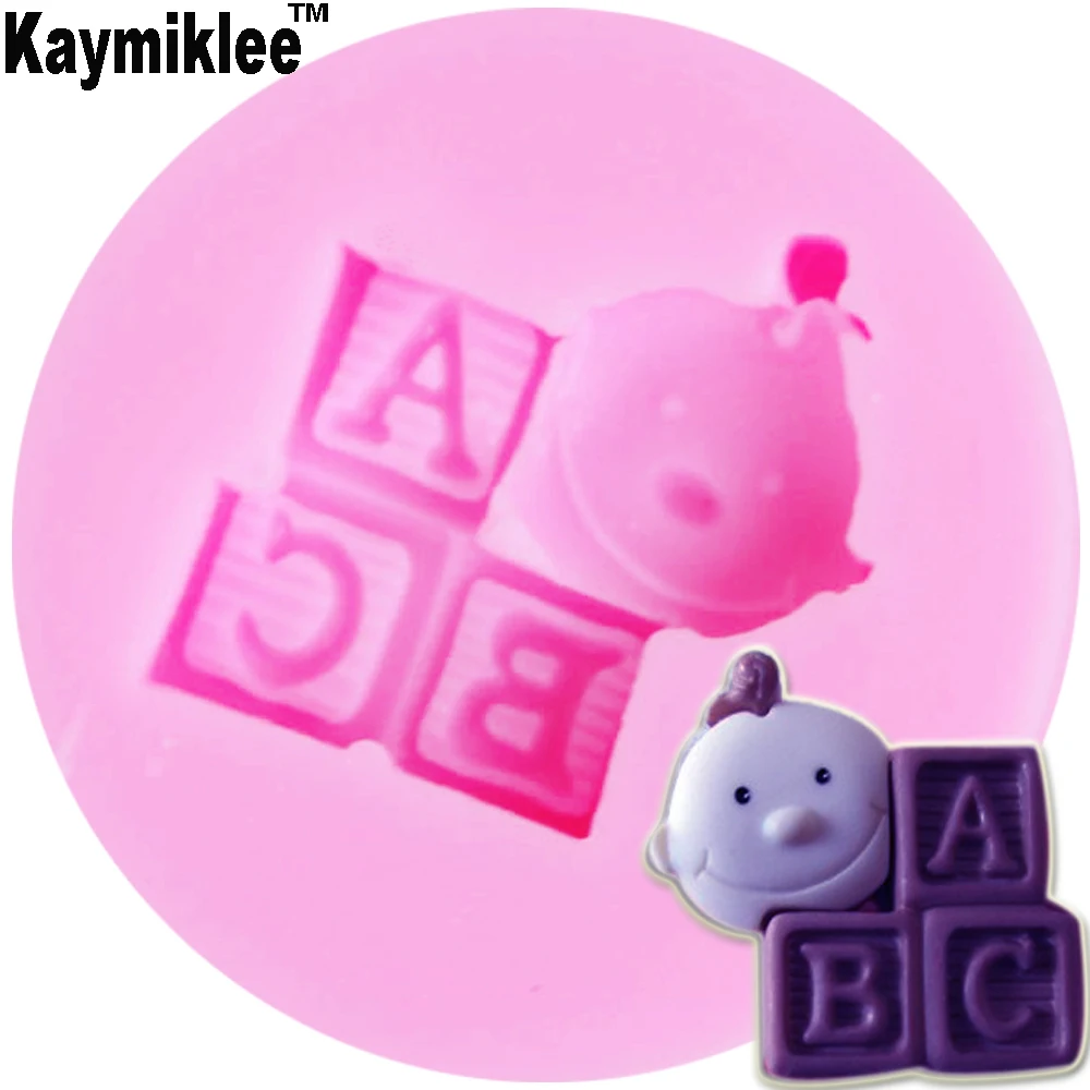 Силиконовая мини форма для малышей с буквами ABC помадки инструменты украшения