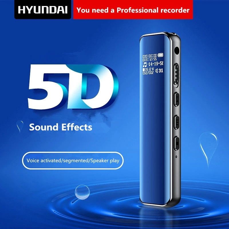 Yescool, HY-K609, Профессиональный диктофон, Голосовая активация, уменьшение Noies, espia, мини, скрытый Цифровой диктофон с MP3-плеером