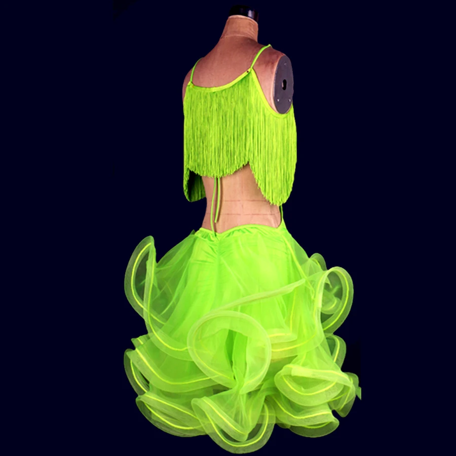 2021 для взрослых/Детский костюм латино американских Латинской сальсы платья ча