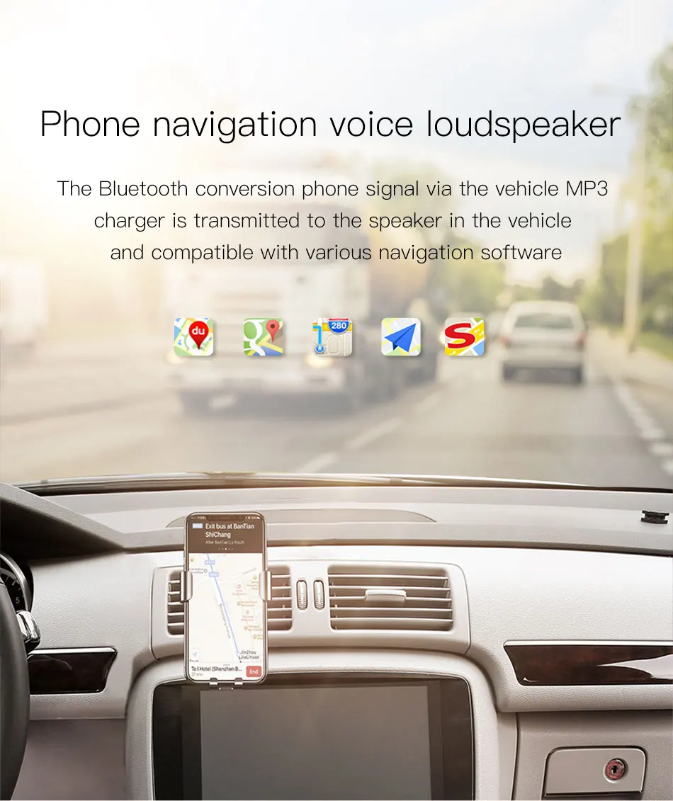 Baseus автомобильное Bluetooth беспроводное автомобильное зарядное устройство fm-передатчик Громкая связь аудио приемник MP3 плеер 3.4A двойное USB зарядное устройство для телефона