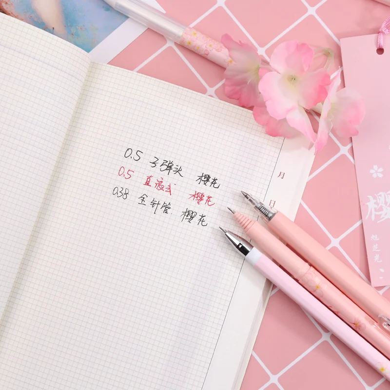12 шт. M& G Cherry Blossom серия ограниченная гелевая ручка 0,5 ручка для подписи H2610 Kawaii школьные принадлежности