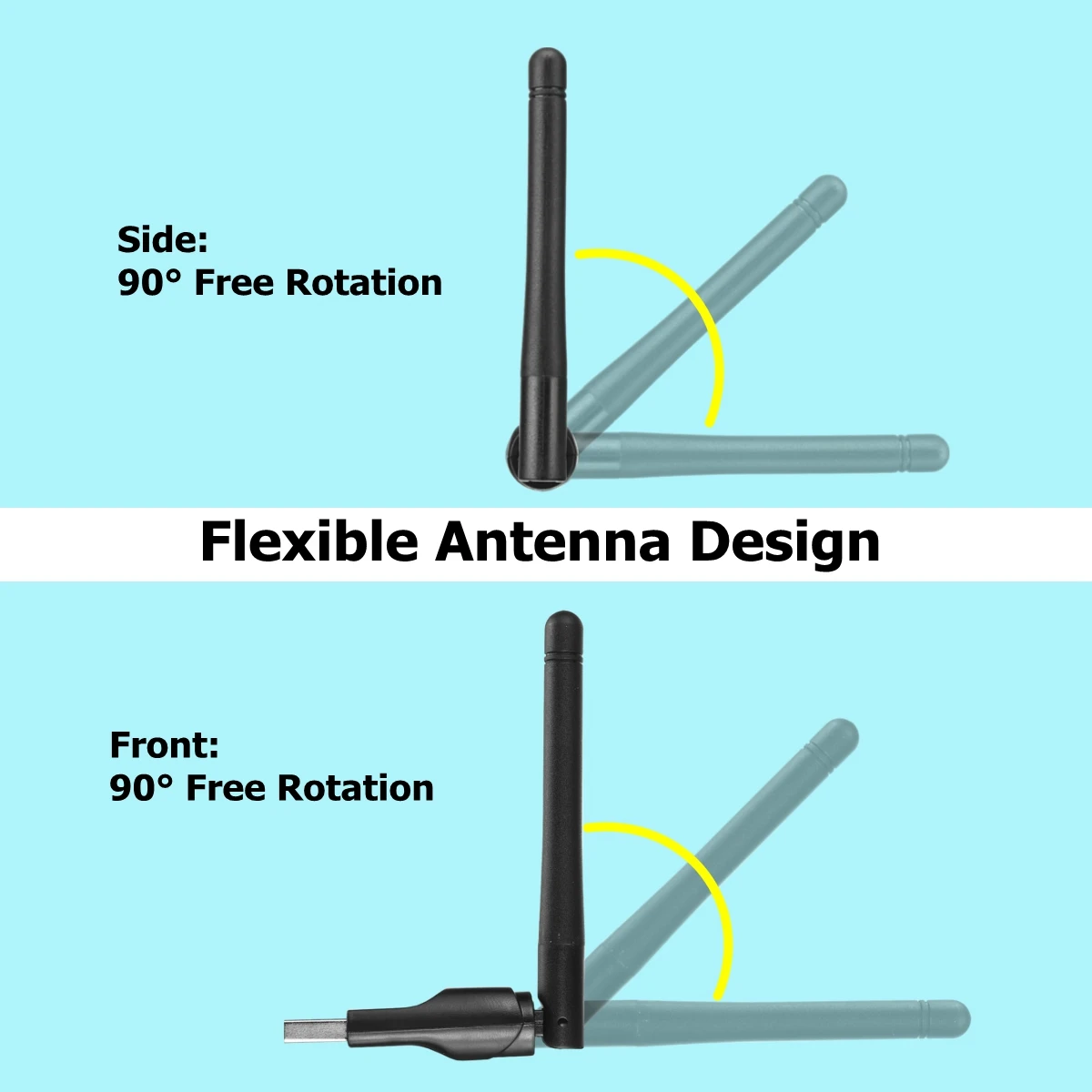150 Мбит/с беспроводная сетевая карта мини-usb Wi-Fi адаптер LAN Wi-Fi приемник подвесная антенна 802,11 b/g/n Wifi адаптер