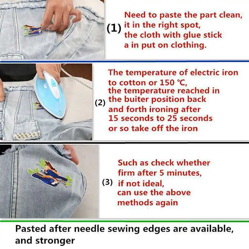 

Pulaqi Avocado Patches Badge for Clothing Sew Iron on Embroidered Patch Applique Sewing Patches Accessories for DIY Stickers H