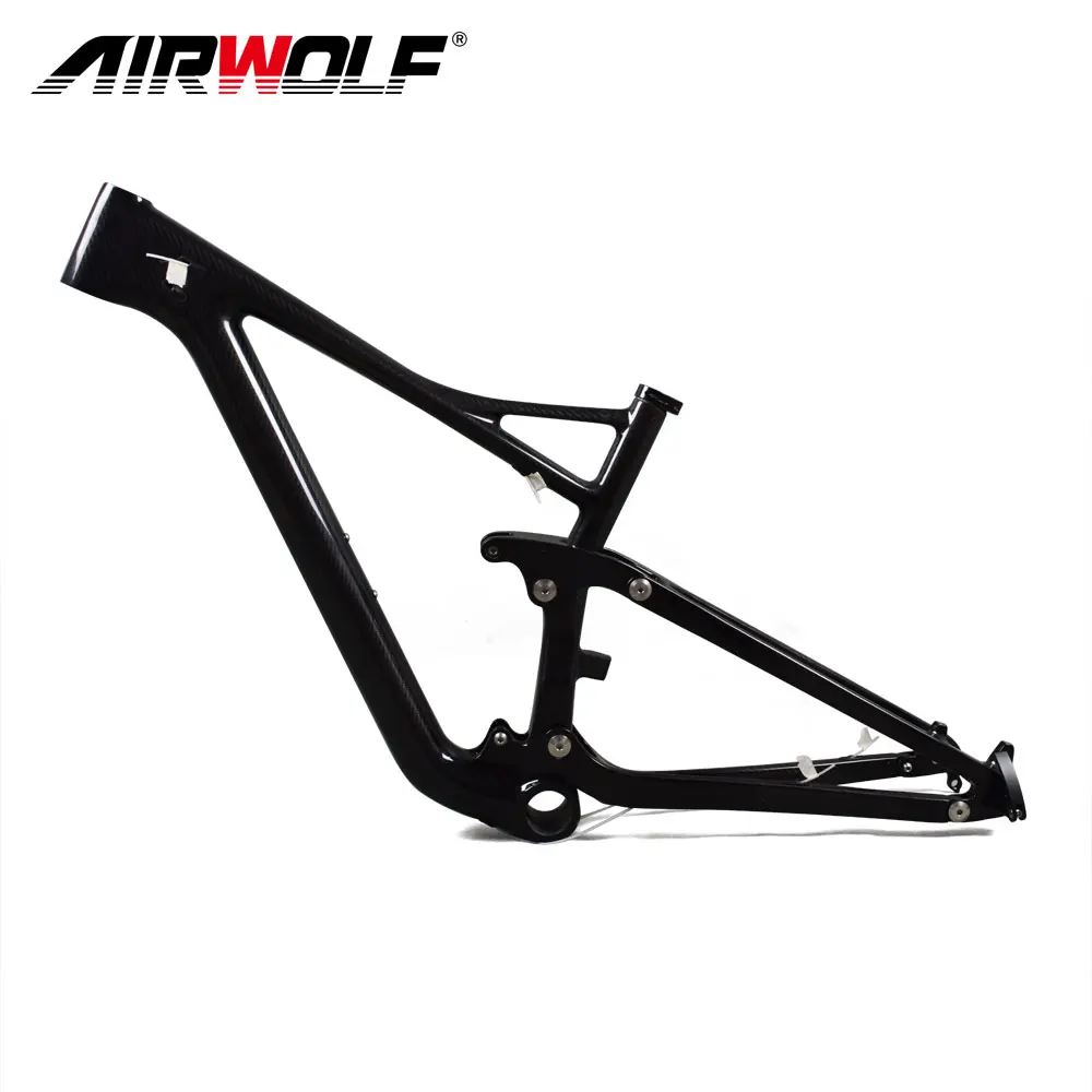 Airwolf углеродный горный велосипед полностью подвесная рама 29er эндуро Байк с дисковым тормозом 160 мм mtb полная подвесная карбоновая рама