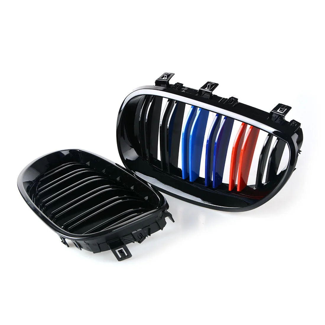 Передняя решетка для радиатора 1 пара 3 цвета из углеродного волокна глянцевая