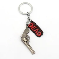 the walking dead keychain metal alloy key ring holder fashion chaveiro for men jewelry birthday gifts