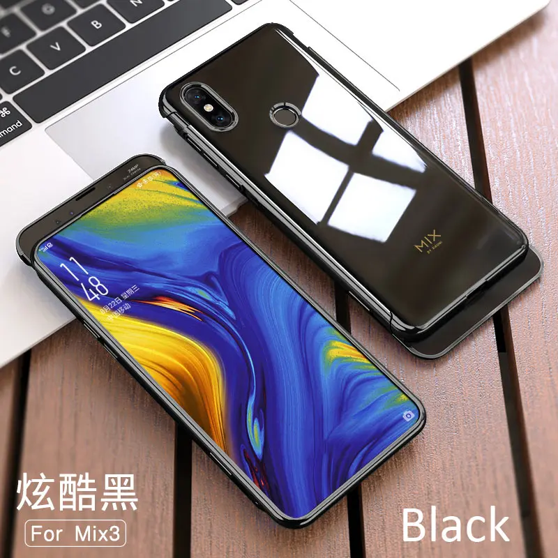 Чехол gkk для Xiaomi mi X 3 с полной защитой для mi X3 - Цвет: Black