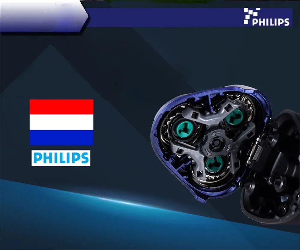 Бритва Philips серии 3000 перезаряжаемая электробритва PT726 черная с корпусом IPX7 Водонепроницаемая Удобная режущая система